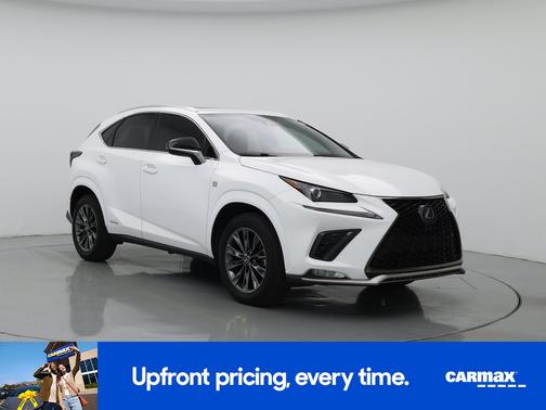 White 2021 Lexus NX 300h F-Sport Black Line