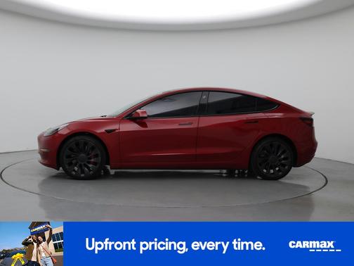 Red 2023 Tesla Model 3 Performance