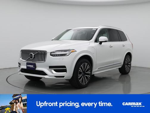 White 2021 Volvo XC90 Recharge Plug-In Hybrid T8 Inscription Expression