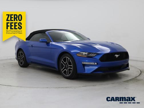 Blue 2020 Ford Mustang Ecoboost Premium