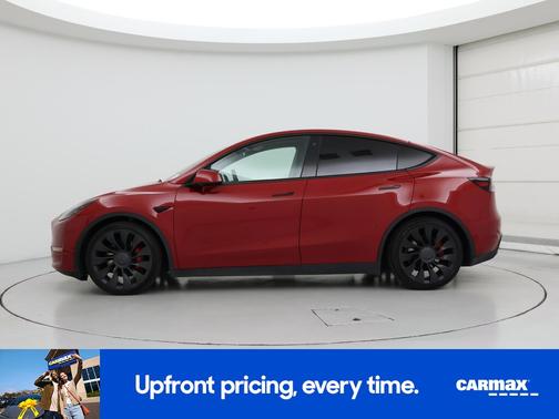 Red 2022 Tesla Model Y Performance