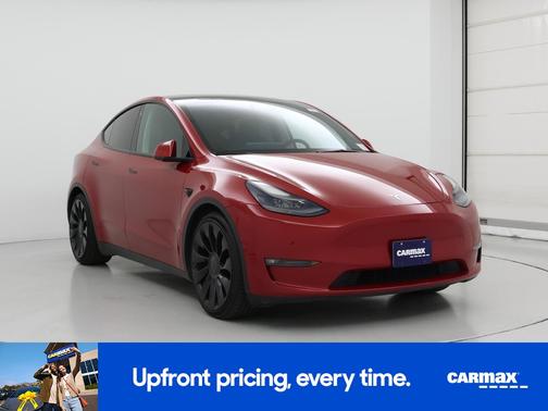 Red 2022 Tesla Model Y Performance