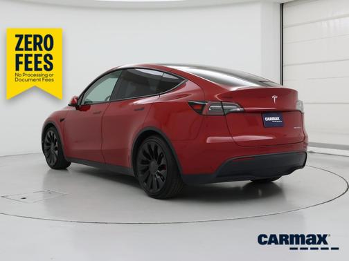 Red 2022 Tesla Model Y Performance