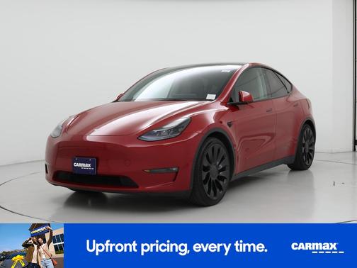 Red 2022 Tesla Model Y Performance