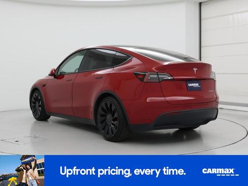 Red 2022 Tesla Model Y Performance