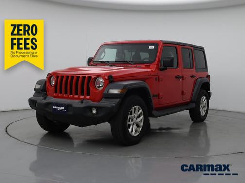 Red 2023 Jeep Wrangler Unlimited Sport S
