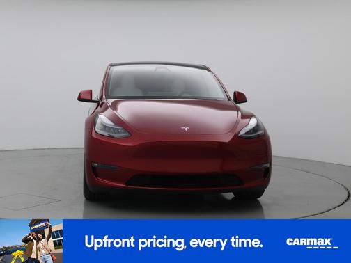 Red 2025 Tesla Model Y Performance