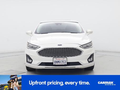 White 2019 Ford Fusion Hybrid Titanium
