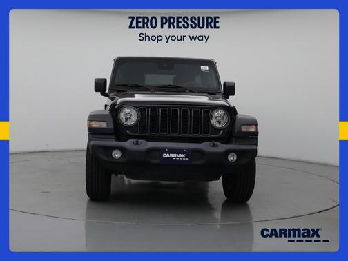 Black 2025 Jeep Wrangler Sport