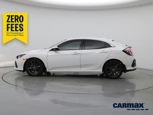 White 2021 Honda Civic EX