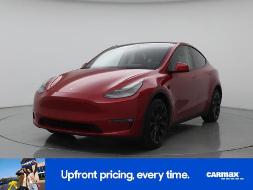 Red 2023 Tesla Model Y Long Range