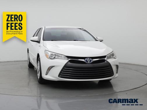 White 2017 Toyota Camry Hybrid LE