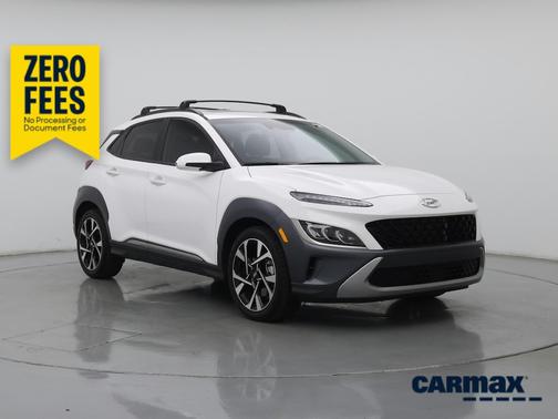 White 2022 Hyundai KONA Limited
