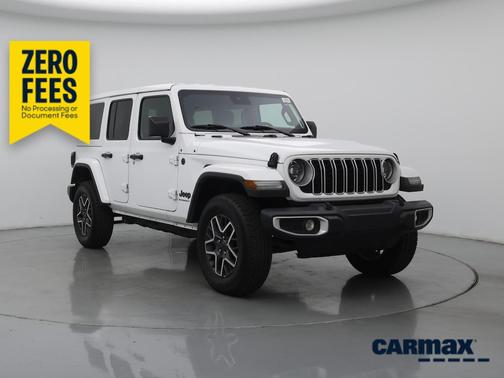 White 2025 Jeep Wrangler Sahara
