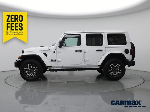 White 2025 Jeep Wrangler Sahara