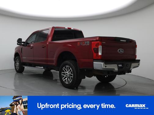Red 2017 Ford F-250 Lariat