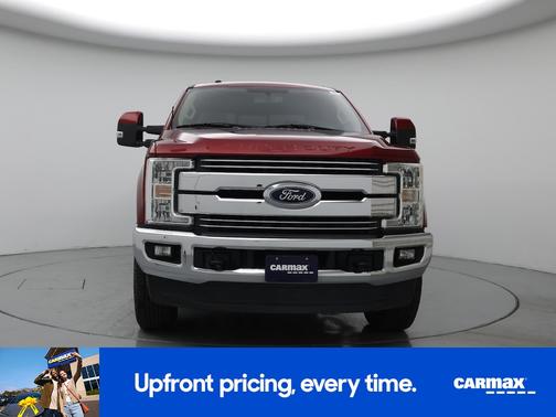 Red 2017 Ford F-250 Lariat