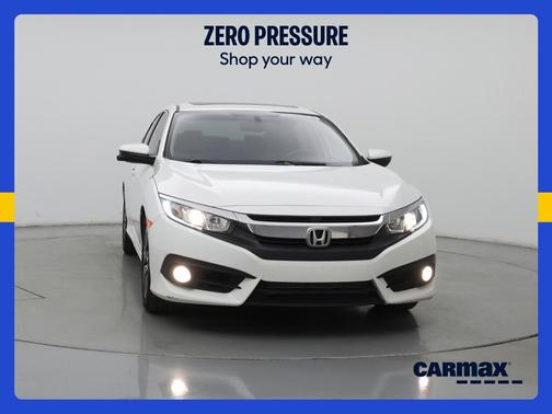 White 2018 Honda Civic EX-L
