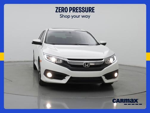 White 2018 Honda Civic EX-L