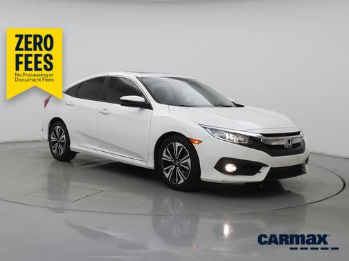 White 2018 Honda Civic EX-L