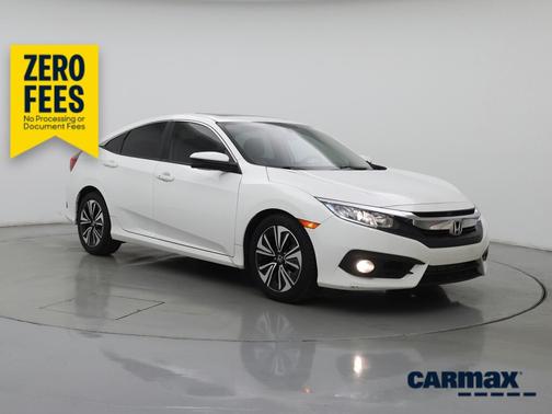 White 2018 Honda Civic EX-L