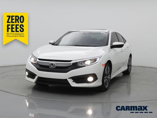 White 2018 Honda Civic EX-L