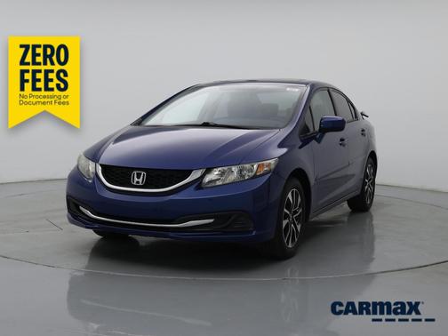 Blue 2015 Honda Civic EX