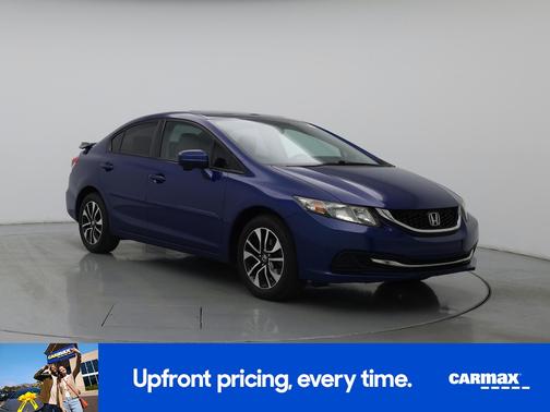 Blue 2015 Honda Civic EX