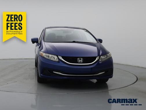 Blue 2015 Honda Civic EX