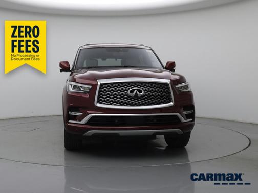 Red 2020 INFINITI QX80 Limited