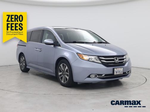 Blue 2014 Honda Odyssey Touring