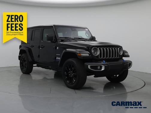 Black 2024 Jeep Wrangler 4xe Sahara