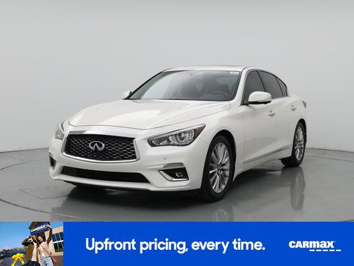 White 2021 INFINITI Q50 Luxe