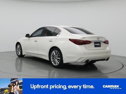 White 2021 INFINITI Q50 Luxe