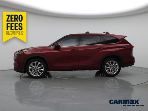 Red 2021 Toyota Highlander Limited
