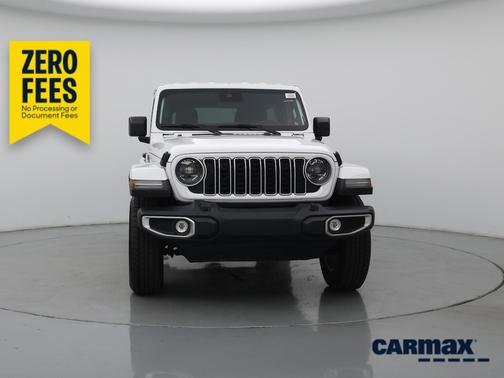White 2025 Jeep Wrangler Sahara