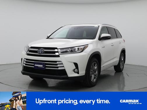 White 2017 Toyota Highlander Hybrid Limited Platinum