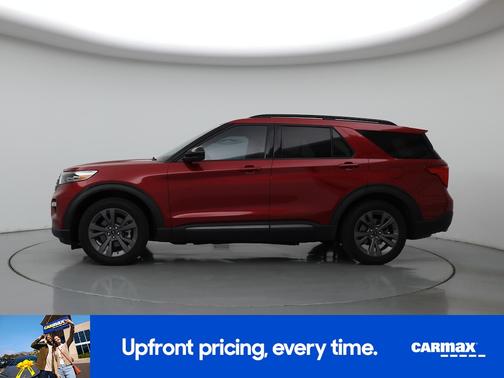 Red 2022 Ford Explorer XLT