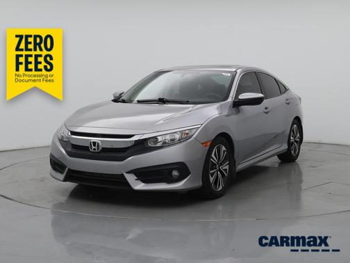 Silver 2018 Honda Civic EX-L