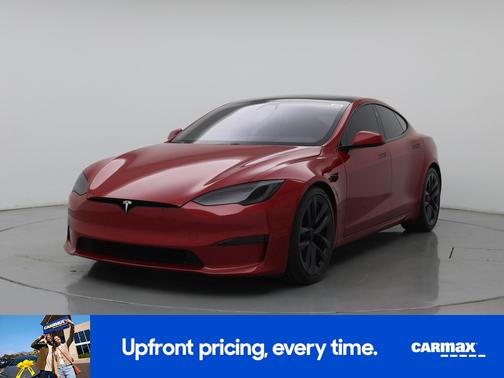 Red 2021 Tesla Model S Long Range