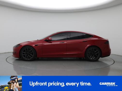 Red 2021 Tesla Model S Long Range