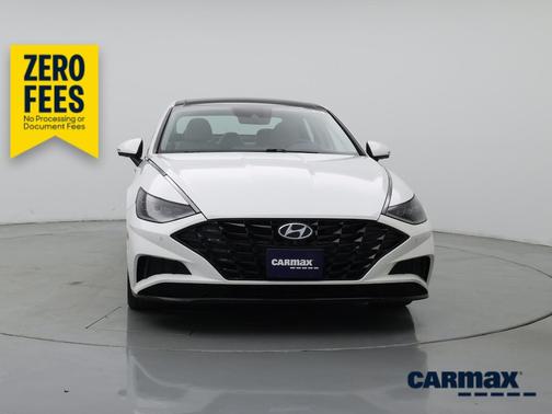 White 2021 Hyundai SONATA Limited