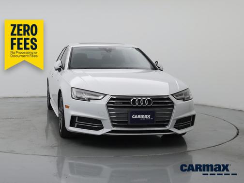 White 2018 Audi A4 Premium Plus