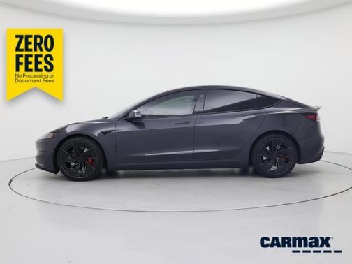 Black 2025 Tesla Model 3 Performance