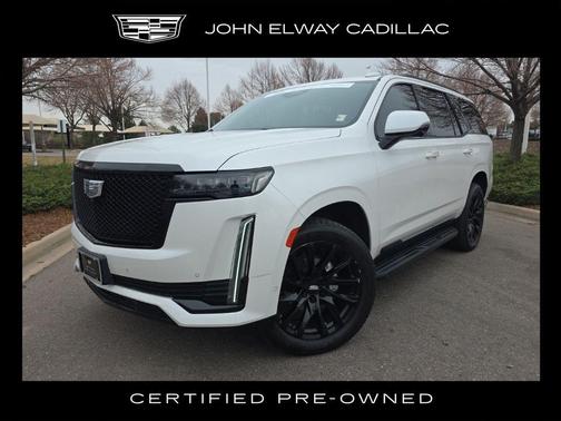 Crystal White Tri-Coat 2021 Cadillac Escalade Sport