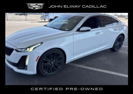 Summit White 2023 Cadillac CT5 Premium Luxury AWD