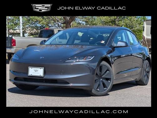 Stealth Gray 2025 Tesla Model 3 Long Range