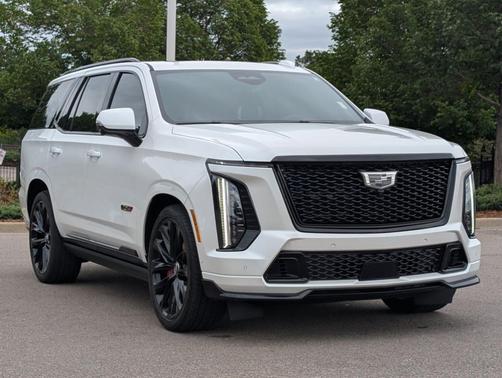 Crystal White Tri-Coat 2025 Cadillac Escalade V-Series
