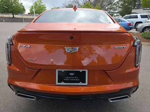Blaze Orange Metallic 2023 Cadillac CT4 Sport