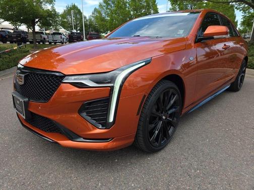 Blaze Orange Metallic 2023 Cadillac CT4 Sport